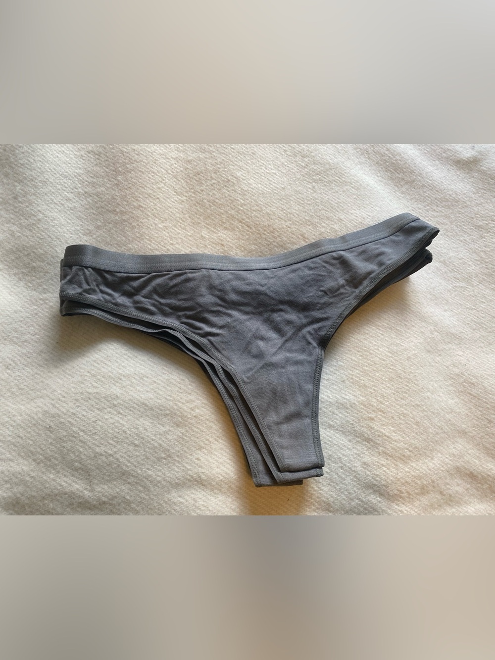 Quince Micromodal Thong Underwear 5-Pack Gray Size S New